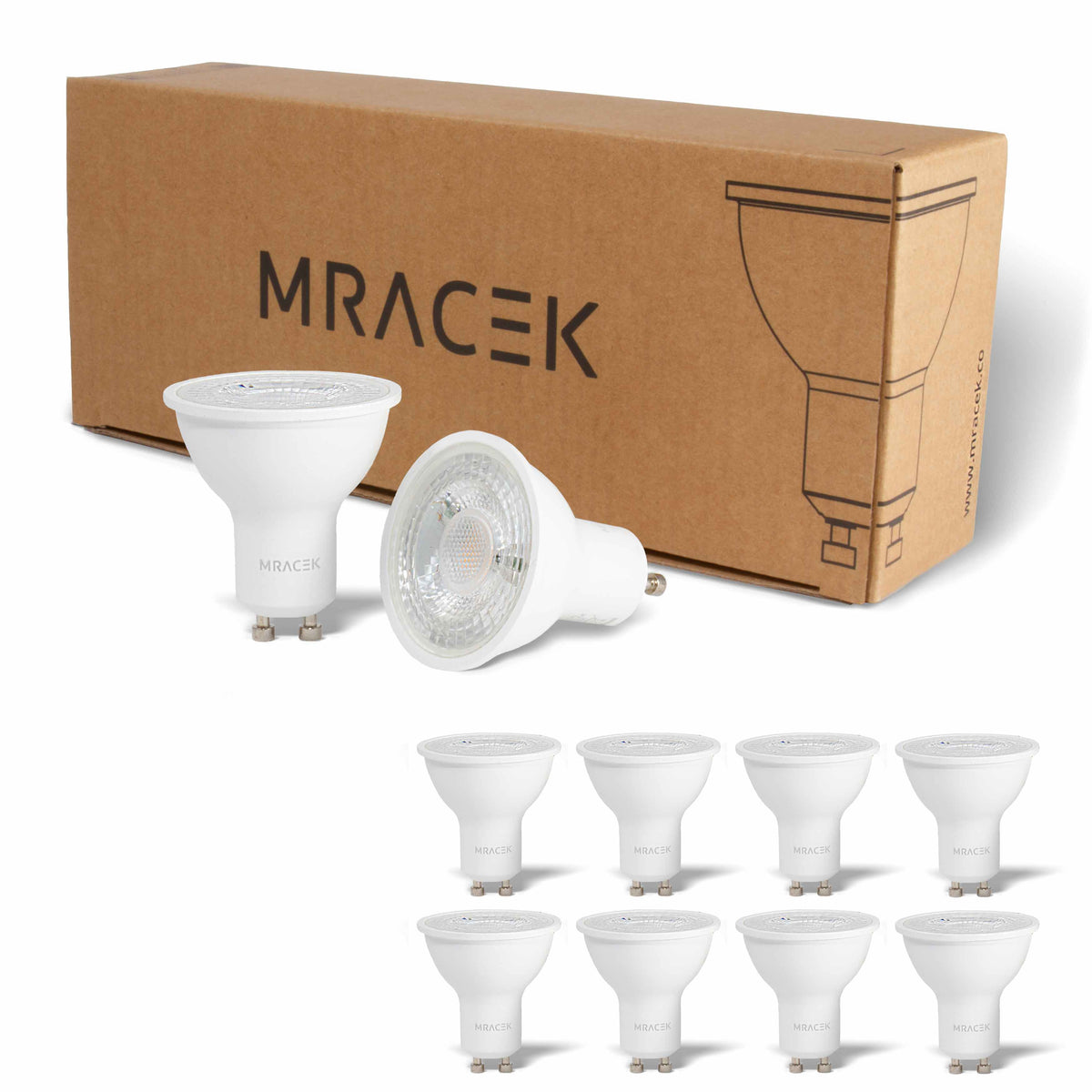 Mracek GU10 CRI95 10-pack